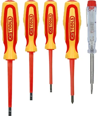 KS Tools ERGOTORQUE VDE Schraubendreher-Satz, PH+Schlitz, 5-tlg - 117.0540