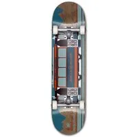 Mob Skateboards Skateboard Ridgeway 8.0 Complete - Komplettboard 31.875 x 8 Zoll (fertig montiert -, 1-St., Wagon mit Bergen - Blau-Orange), Board aus Ahornholz - Skateboard für Jugendliche, Erwachsene