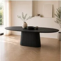 Maison ESTO Esstisch oval Mango massiv Holz Esszimmertisch