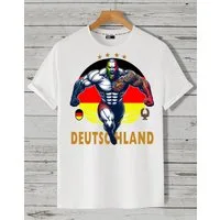 RMK T-Shirt Herren Shirt Fan Trikot Rundhals Fußball Deutschland Germany EM 2024 aus Baumwolle