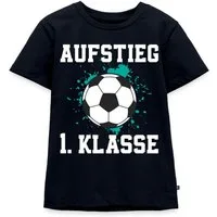 Spreadshirt T-Shirt Einschulung Schulkind Fußball Geschenk 1. Klasse Kinder Premium T-Shir (1-tlg)