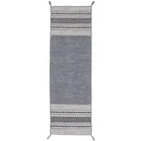 carpetfine Teppich Kelim Azizi, auch als Läufer erhältlich, rechteckig, Höhe: 5 mm, handgewebt, Baumwolle, Wendeteppich mit Fransen, Fleckerl, Wohnzimmer