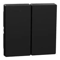 Wippe für Serienschalter, zweiteilig, lackiert, matt, Klemmbefestigung, IP20, MEG3400-0403 schwarz (matt), Retail