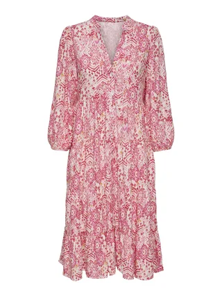 ONLY - ONLMILANA 7/8 DRESS WVN NOOS Cloud Dancer - Gr. - XS