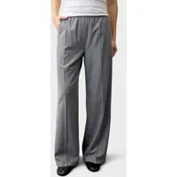OPUS PANTS Stoffhose Mucia smooth aus fließender Webware Weiter, gerader Beinverlauf mit weich fließendem Fall