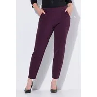 Ulla Popken Funktionshose Hose Punto-di-Roma-Jersey konisches Bein