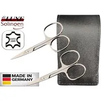 EloModa Nagelschere 2x Solingen Nagelschere gehärteter Stahl – Extra scharf mit gebogener, (2-tlg), Nagelscheren Set Solingen 2-teilig – Fingernagelschere