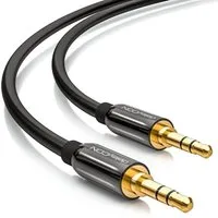 deleyCON deleyCON 10m Klinkenkabel 3,5mm AUX Kabel Stereo Audio Kabel 2x Audio-Kabel