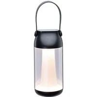 Paulmann LED Außen-Tischleuchte Akkuleuchte Cupulino IP44 3000K Transparent, Anthrazit, LED fest integriert, Warmweiß, dimmbar