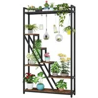 Tribesigns Blumenständer 180cm hoher Pflanzenständer, 7-stöckiges Pflanzenregal mit 5 S-Haken (1 St)