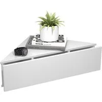 VCM Nachttisch Holz Wandschublade Eckregal Nachttisch Usal S (1-St), VCM Nachttisch Usal 15x60x43 cm Holzwerkstoff