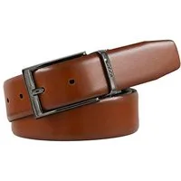 JOOP! Wendegürtel aus seidenglattem Rindsleder, zum wenden, zweifarbig, 3,5 cm breit