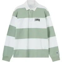 Champion Langarm-Poloshirt COLLEGE Striped Heavy Jersey Polo Langarm-Design, mit Knopfleiste, gerader Abschluss