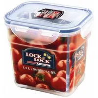 LOCK & LOCK Vorratsdose Vorratsdose rechteckig, 1000 ml 145 x 110 x 128 mm, nestbar, Kunststoff