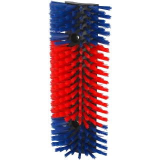 Kerbl Halbrunde Kratzbürste blau-rot rot/blau - 293100