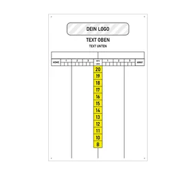 Scoreboard mit Wunschdruck 40 x 60 cm