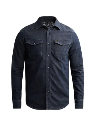 PME Legend - DENIM SHIRT blue coated summer - Gr. - M