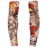 Widmann S.r.l. Schmuck-Tattoo Tattooärmel 'Easy Rider' für Erwachsene Armstrümpf