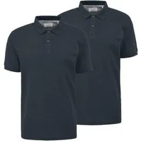 s.Oliver Poloshirt (2-tlg) 2 Knöpfe, Logo-Stickerei, klassisch, sportive Piqué-Struktur, 2er Pack
