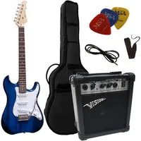 MSA E-Gitarre 3/4 Junior Gitarre im 20 Watt Set, Set mit Tasche, Band, 3xPleks, Kabel
