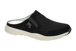 Pius Gabor Herren Pantoletten Schwarz PG 1018.24 Bequeme Velourleder Clogs
