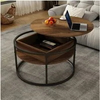 Vicco Couchtisch Marlo, Holz/Schwarz, 77 x 77 cm (1-St)