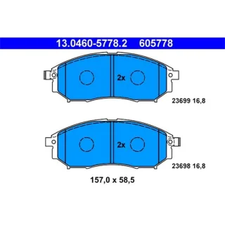 ATE Bremsbel?ge vorne Nissan Renault 13.0460-5778.2