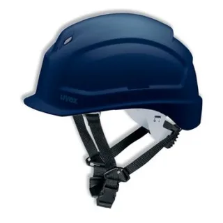 uvex pheos S-KR Schutzhelm mit Lüftung - mit Drehradsystem - gekürztem Schirm  blau 52 cm - 61 cm - 9772534