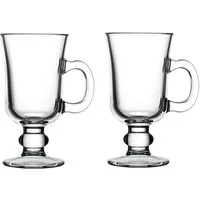Pasabahce Latte-Macchiato-Glas Pasabahce 55141 Irish Coffee Punsch Glühwein Heiße Schokolade 2er Set