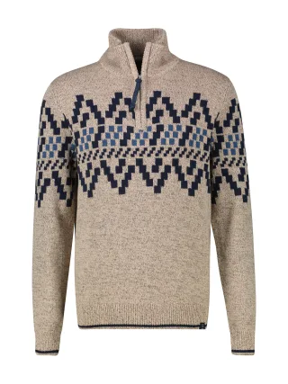 LERROS - O-NECK BUENDCHEN tender beige melange - Gr. - XXL