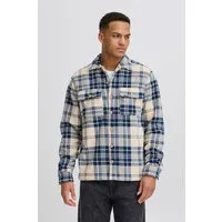 Blend Langarmhemd BHBAKI Shirt Regular Fit, aus Polyester, kariertes Webmaterial