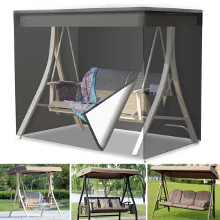200x170x125cm 210D 3 Seater Swing Seat Chair Hammock Cover Outdoor Furniture Waterproof Cover Garden Yard Sofa Chair Cov