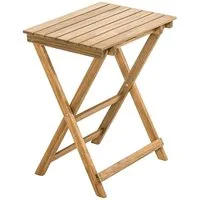 Dehner Gartentisch Klapptisch Macao, ca. 60 x 50 x 36 cm, FSC® Holz, Klappbarer Beistelltisch Macao aus hochwertigem FSC®-Akazienholz