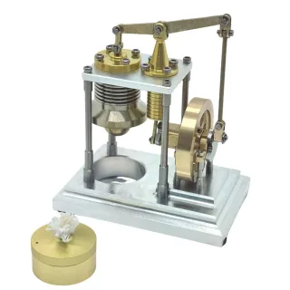 OKMO J06D World's Smallest Vertical String Engine Model Smallest Scale Science Discovery Toys