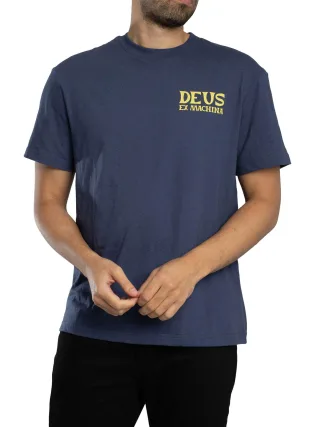 Deus Ex Machina Chinook Rückengrafik-T-Shirt, Blau