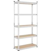 Yaheetech Standregal 75 x 30 x 153cm/90 x 30 x 180cm, Lagerregal Schwerlastregal Kellerregal mit verstellbaren MDF-Böden