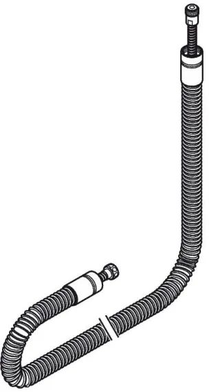 Hansgrohe Secuflex und Brauseschlauch lang chrom, 94147000 94147000
