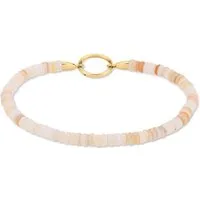 Tamaris Charm-Armband Schmuck Geschenk Edelstahl Armkette All About Beads, mit Naturstein