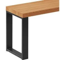 LAMO Manufaktur Sitzbank LSB Sitzbank (Komplett-Set, 3-Teilig), 40mm stake Massivholzplatte