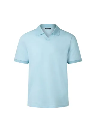 MAERZ Muenchen - Poloshirt, Knopf 1/2 Arm bright aqua