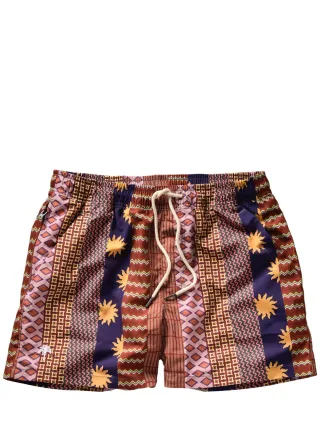 OAS Herren Crazy Dreams Badehose Rot 100 % Polyester