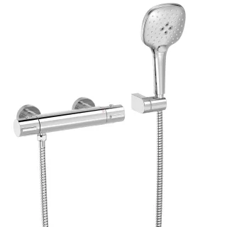 Tres Brausethermostat Aufputz Anti Kalk Handbrause 120x120 mm , 21716409 21716409