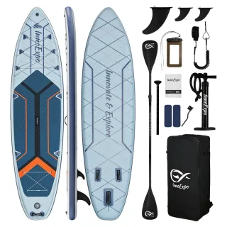 [EU Direct] InnoExpo 350*89*15CM Load 230kg Inflarable Paddle Board Extra-wide Stable for Beginners Large Capacity All-r