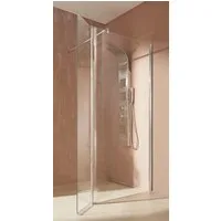 welltime Walk-in-Dusche Mailand, Einscheibensicherheitsglas, in 3 verschiedenen Breiten (90,100, 120cm), 6mm Sicherheitsglas