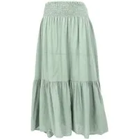 Guru-Shop Minirock Boho Stufenrock, Maxirock, weiter Sommerrock -.. alternative Bekleidung