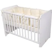 Lorelli Bettnestchen Babybett-Nestchen, (4-tlg), 4-teilig rundum, Babybett 120 x 60 cm, 100% Baumwolle