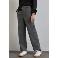 STREET ONE Stoffhose Sommerhose mit Jaquard Muster