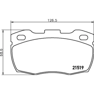 Hella Bremsbel?ge vorne Land Rover Defender 8DB355005-861
