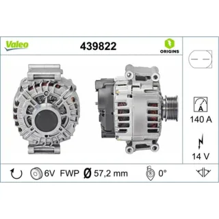 Valeo Generator  140A Audi Seat Skoda VW 439822