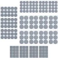relaxdays Möbelfuß Antirutsch Pads für Möbel 189er Pack, Dunkelgrau